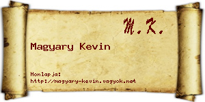 Magyary Kevin névjegykártya